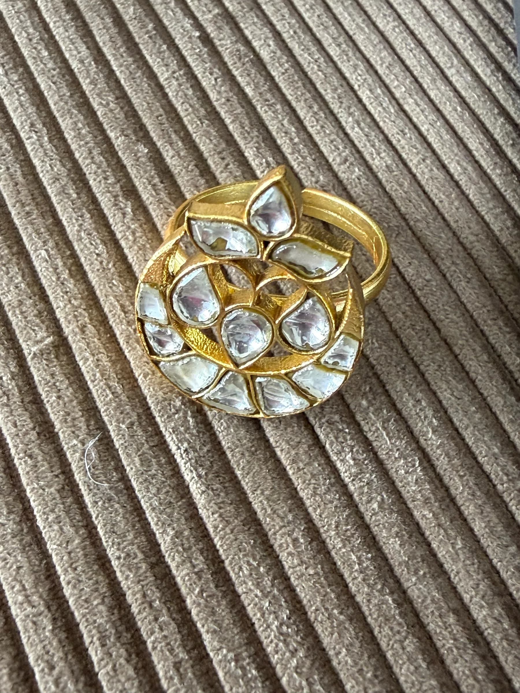 Aabha Ring – worn close-up