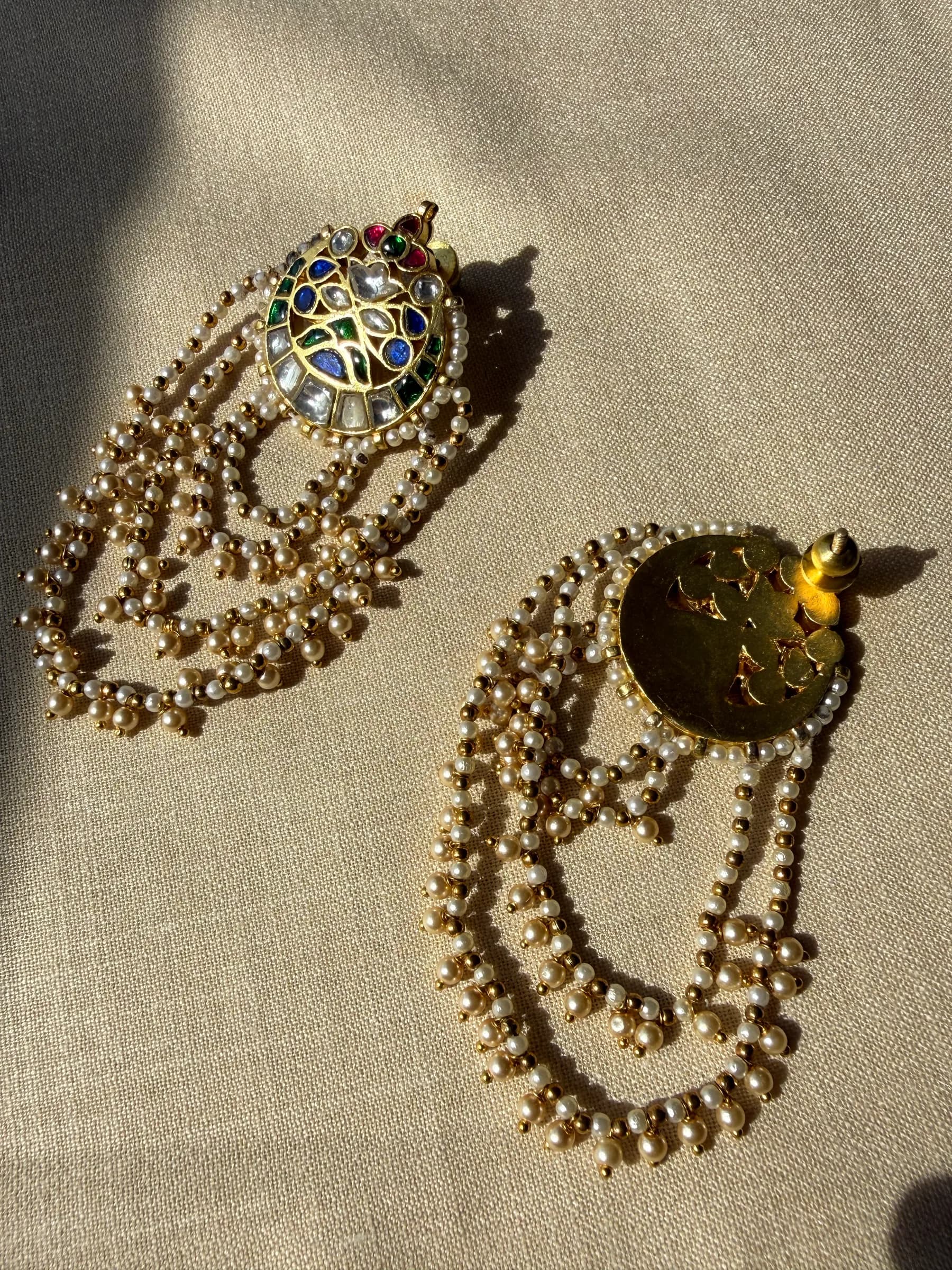 Arohi Earrings – worn close-up
