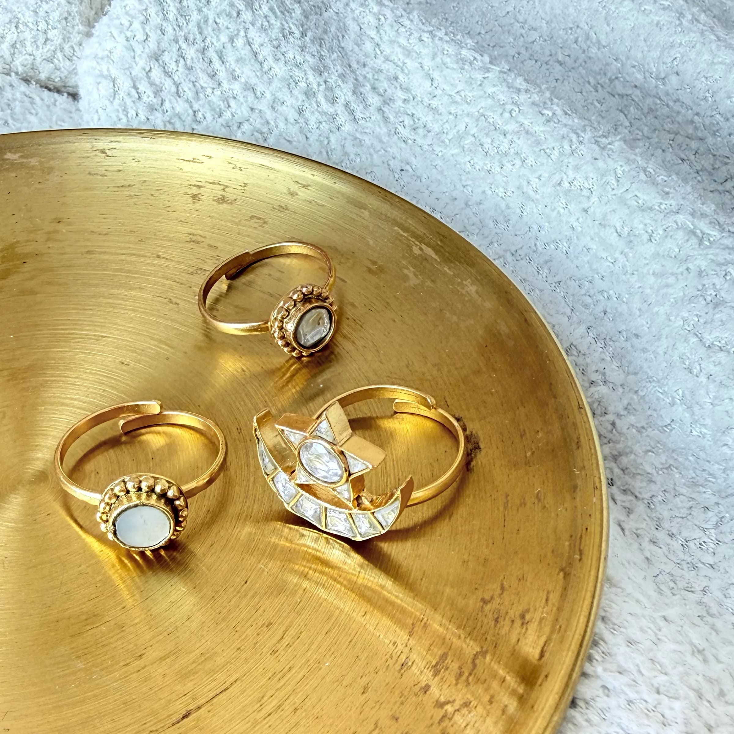 Chantara Ring – worn close-up